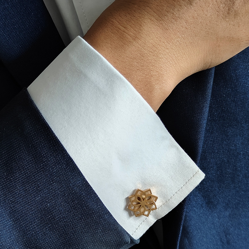 Luxury Cufflinks for Men Lotus - Cufflinks Men Stainless Steel Luxury 评论和价格