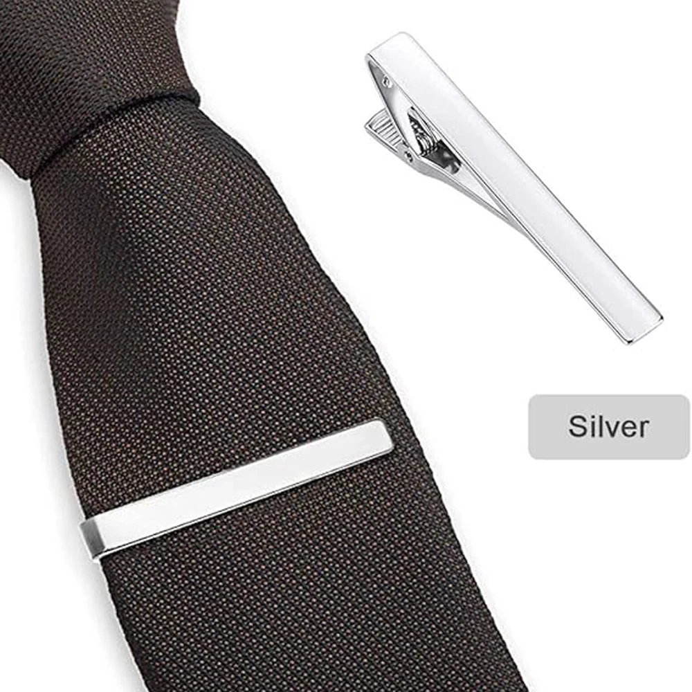1 or 3 Pack Tie Clips for Men  - Tie Clip Bar Set Stainless Steel 评论和价格