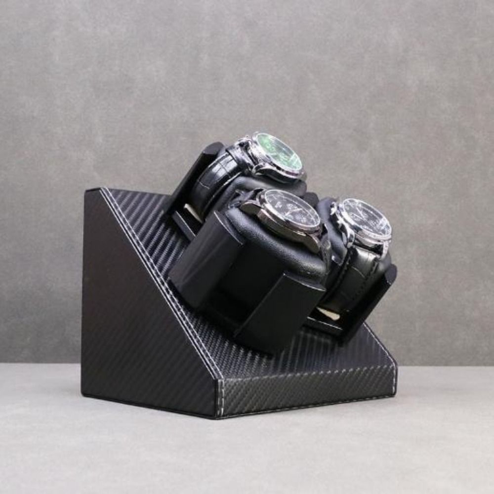 3-in-1 Automatic Watch Winder  - Watch Display Storage Box Carbon Fiber 评论和价格