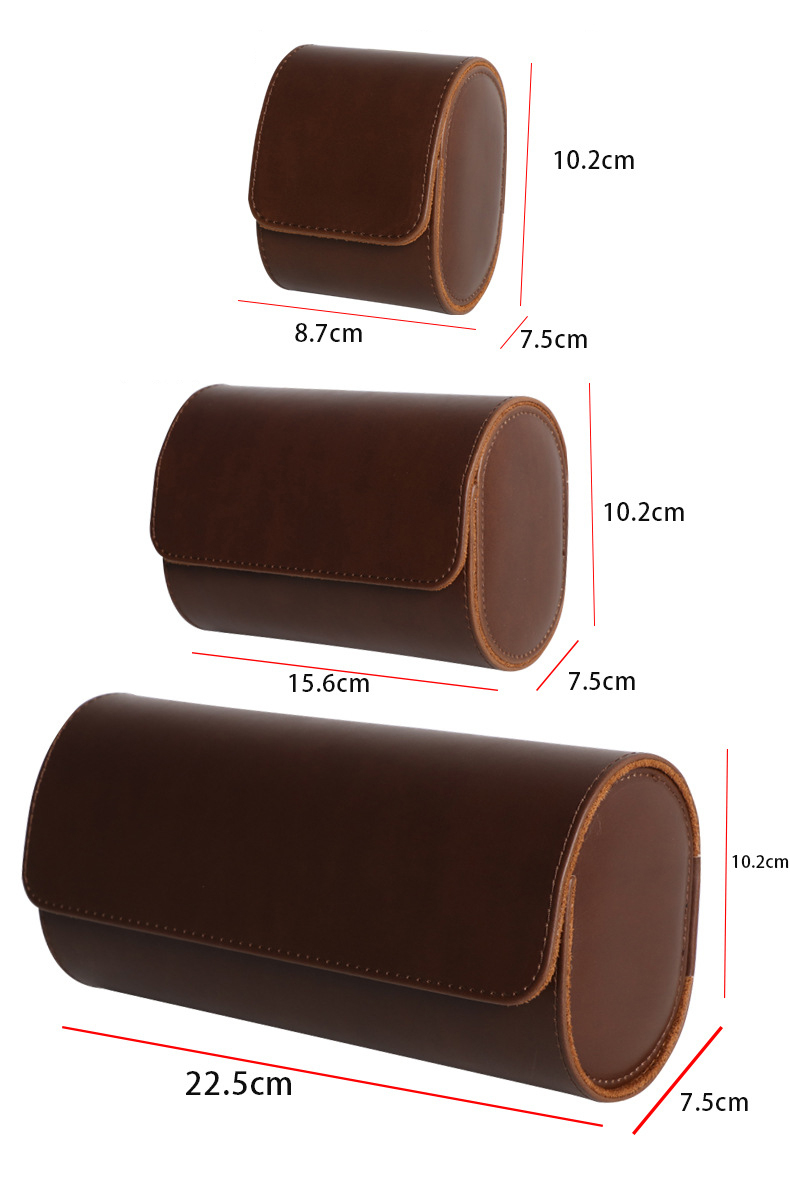 Watch Roll Travel Case 1 2 3 S - Watch Travel Roll Case 3 Slots Leather 评论和价格
