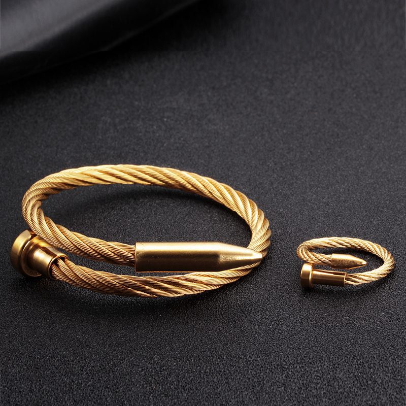 Luxury Braided Open Cuff Men W - Cufflinks Men Stainless Steel Luxury 评论和价格
