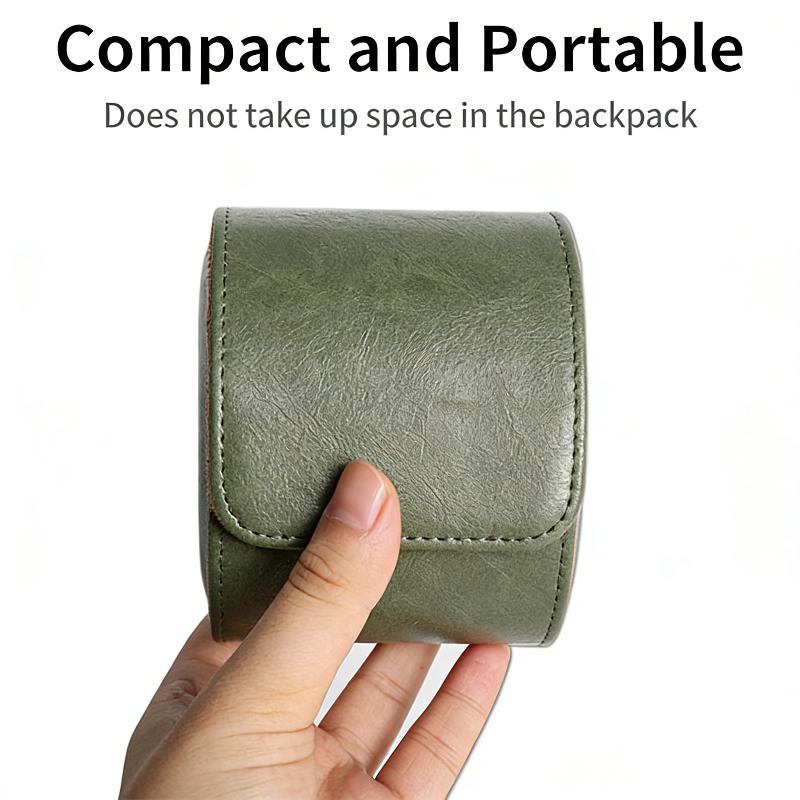 Leather Watch Roll 1 2 3 Slots - Watch Travel Roll Case 3 Slots Leather 评论和价格