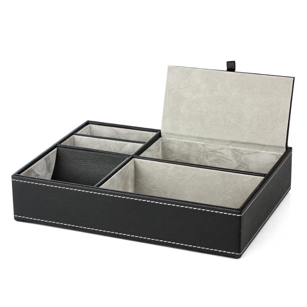 Personalized Faux Leather Vale - Valet Tray Nightstand Organizer Leather 评论和价格