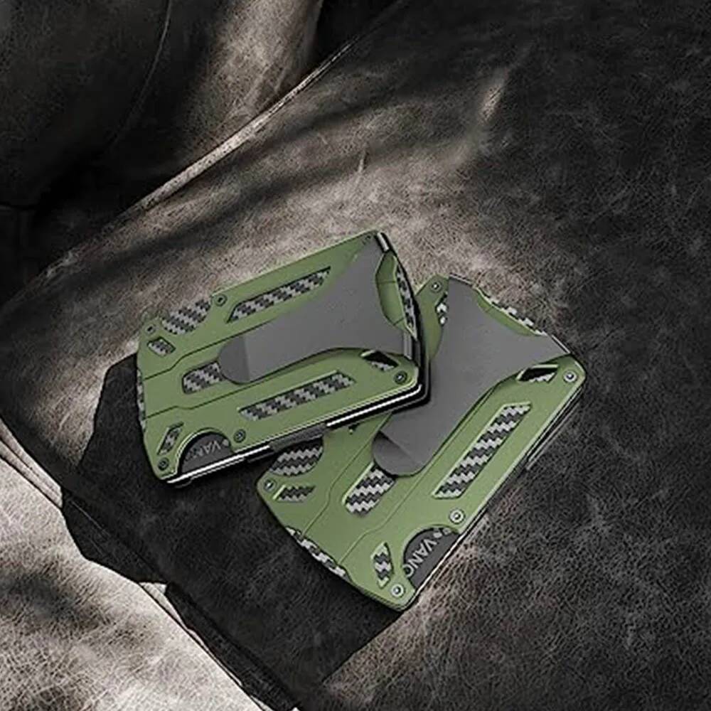 OUIO Men's Tactical Wallet Car - Money Clip Minimalist Rfid Blocking 评论和价格
