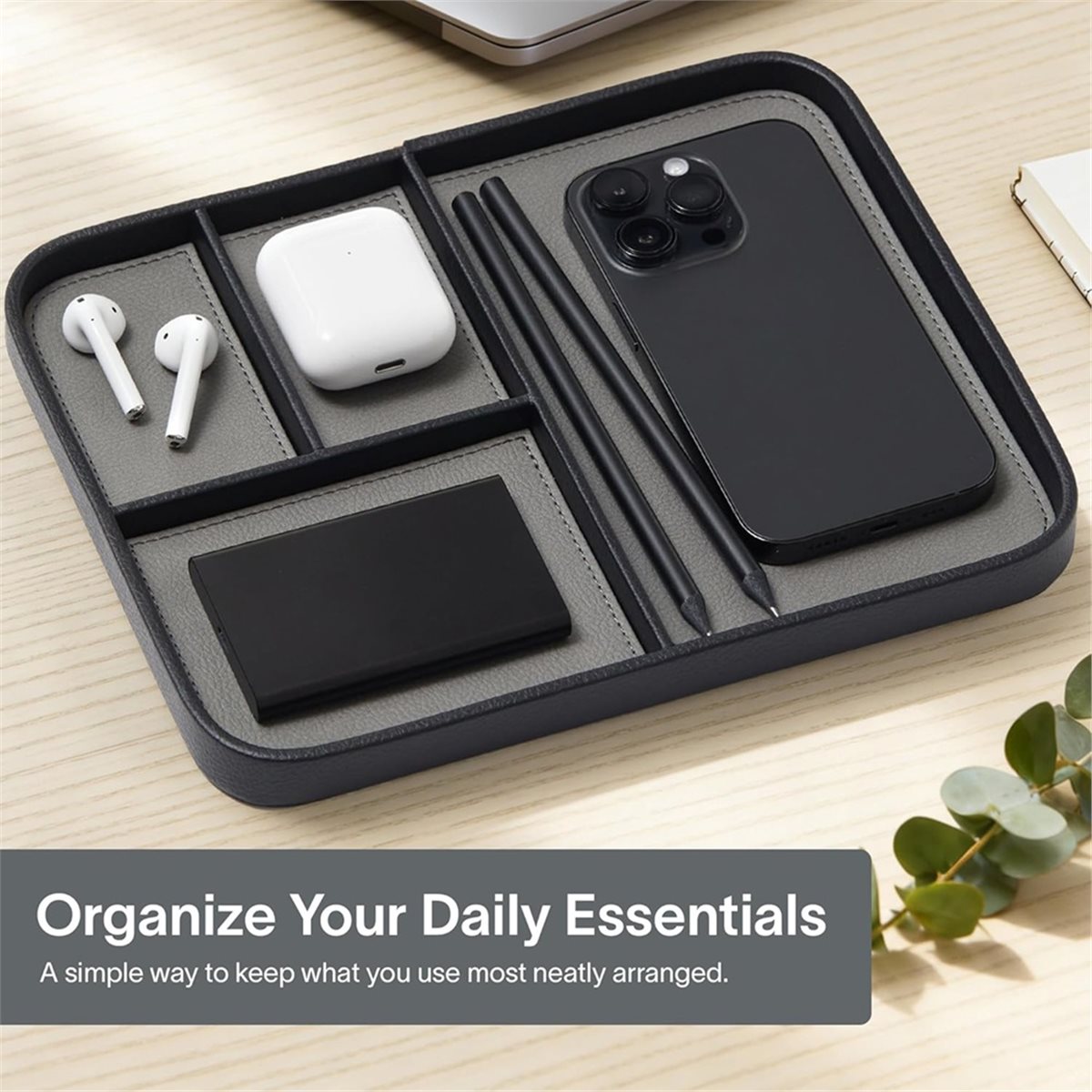 RECOMMENDATION  Leather Valet  - Valet Tray Nightstand Organizer Leather 评论和价格