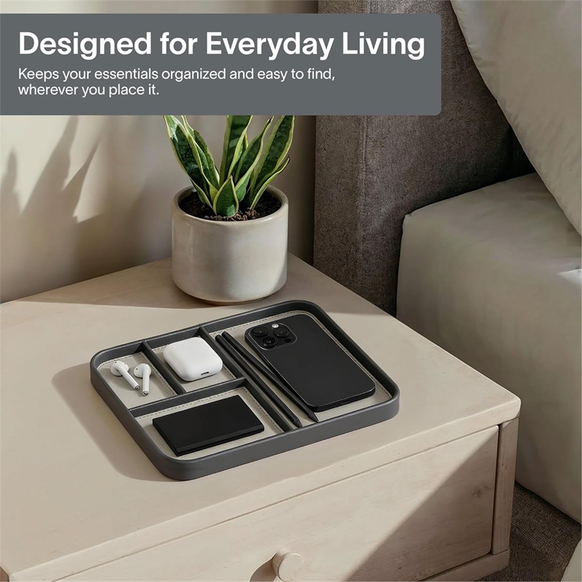 RECOMMENDATION  Leather Valet  - Valet Tray Nightstand Organizer Leather 评论和价格