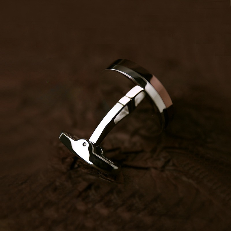 Clock Cufflinks Luxury British - Cufflinks Men Stainless Steel Luxury 评论和价格