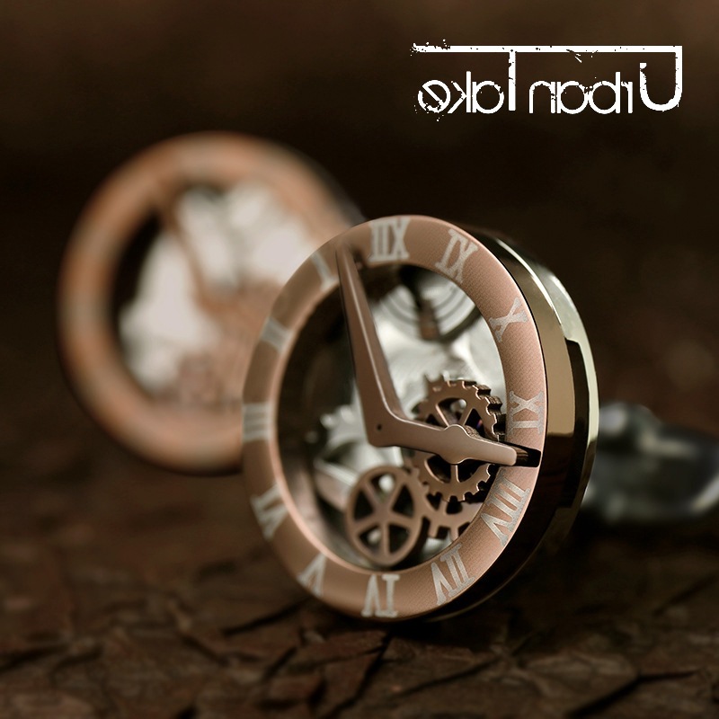 Clock Cufflinks Luxury British - Cufflinks Men Stainless Steel Luxury 评论和价格