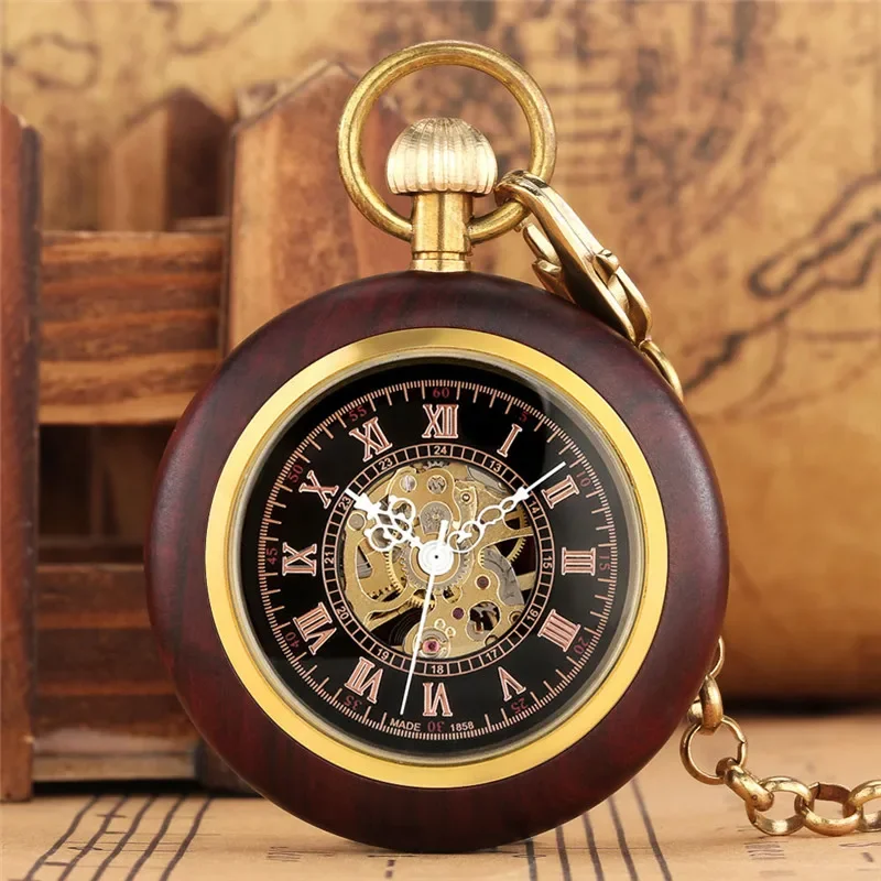 Vintage Skeleton Handwinding M - Pocket Watch Mechanical Skeleton Vintage 评论和价格