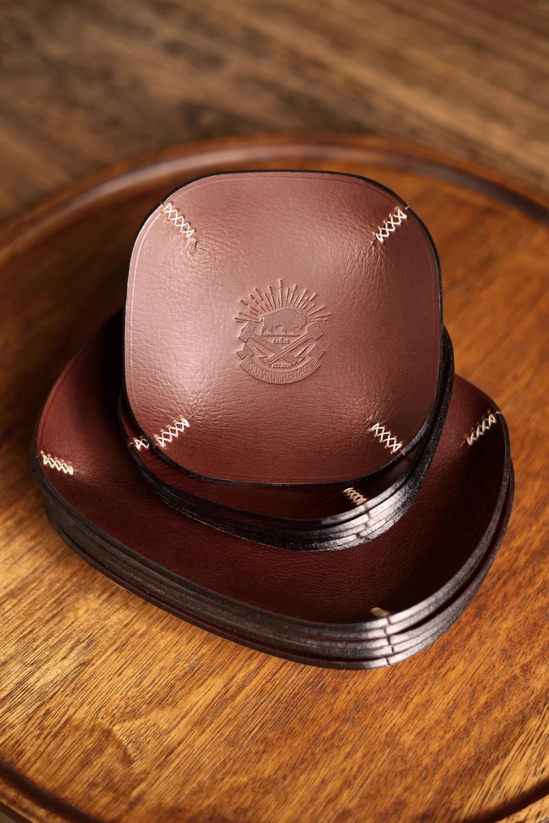Handmade Italian Leather Valet - Valet Tray Nightstand Organizer Leather 评论和价格