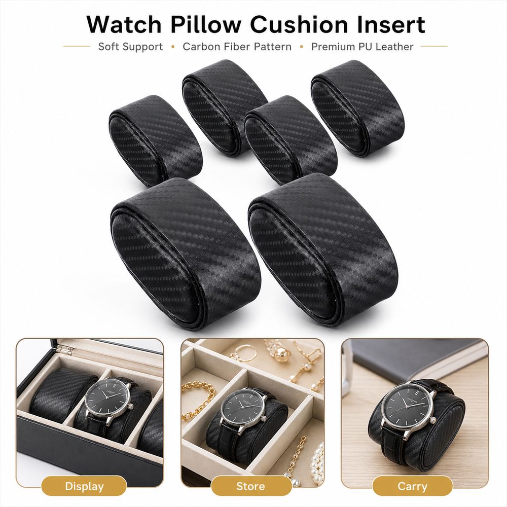 Carbon Fiber Texture Watch Dis - Watch Display Storage Box Carbon Fiber 评论和价格