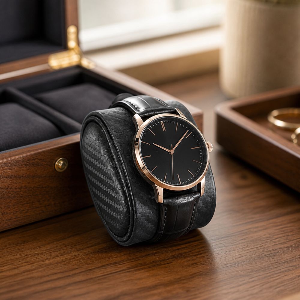 Carbon Fiber Texture Watch Dis - Watch Display Storage Box Carbon Fiber 评论和价格