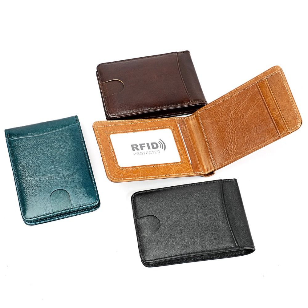 Minimalist Men's Leather Slim  - Money Clip Minimalist Rfid Blocking 评论和价格