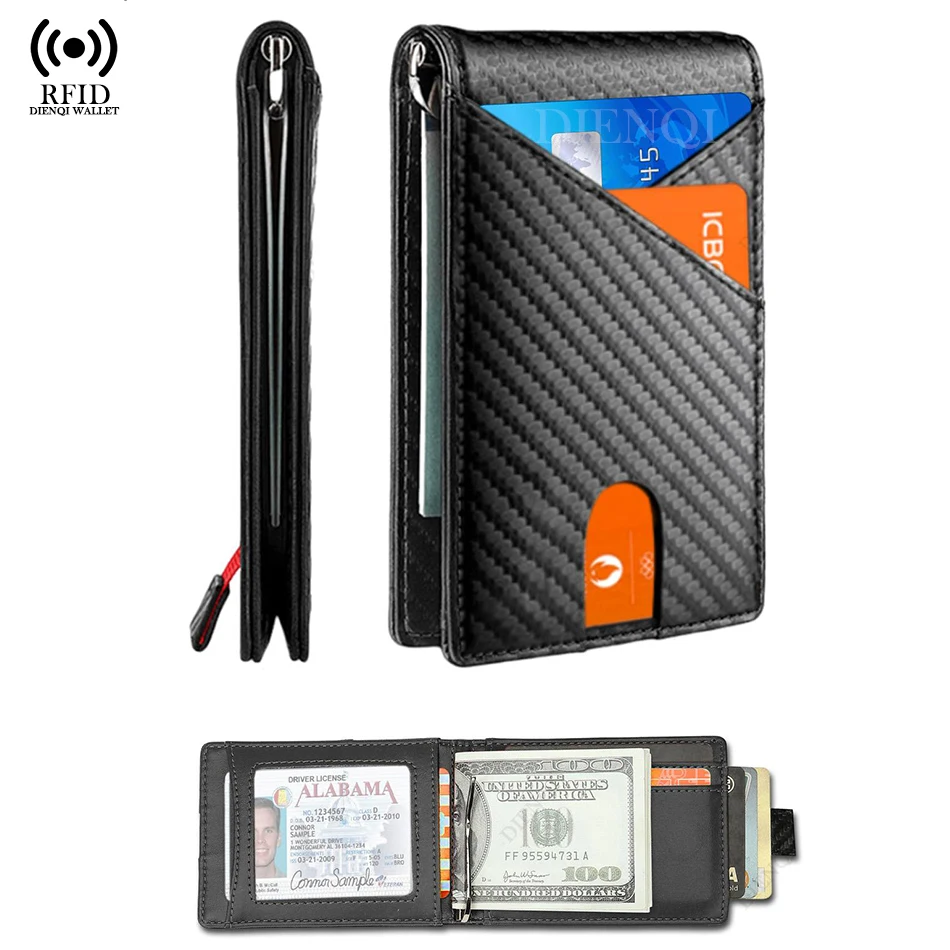 RFID Blocking Wallet Men Money - Money Clip Minimalist Rfid Blocking 评论和价格