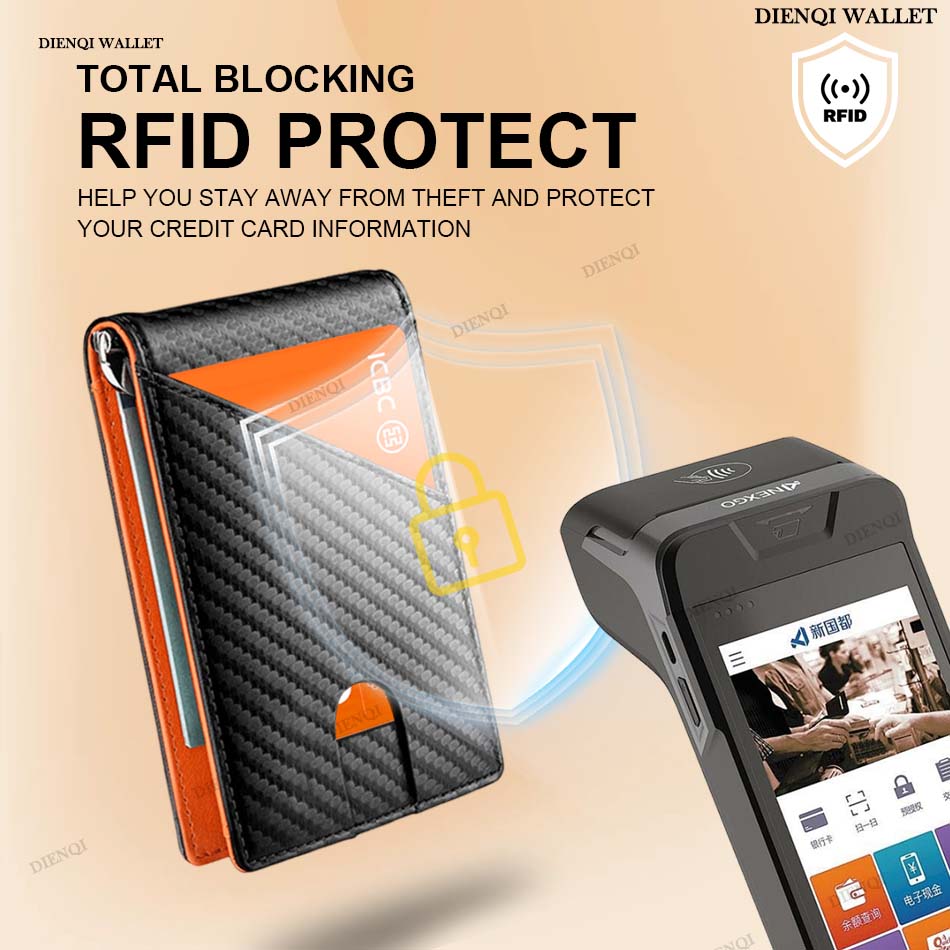 RFID Blocking Wallet Men Money - Money Clip Minimalist Rfid Blocking 评论和价格