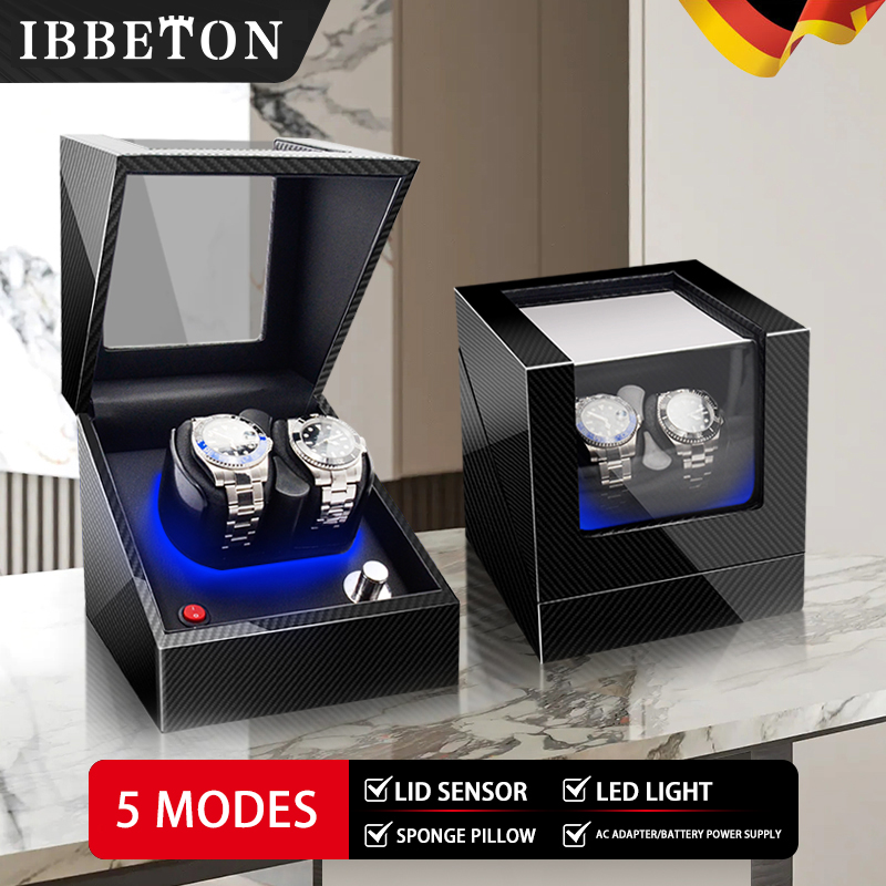 IBBETON Automatic Luxury Watch - Watch Display Storage Box Carbon Fiber 评论和价格