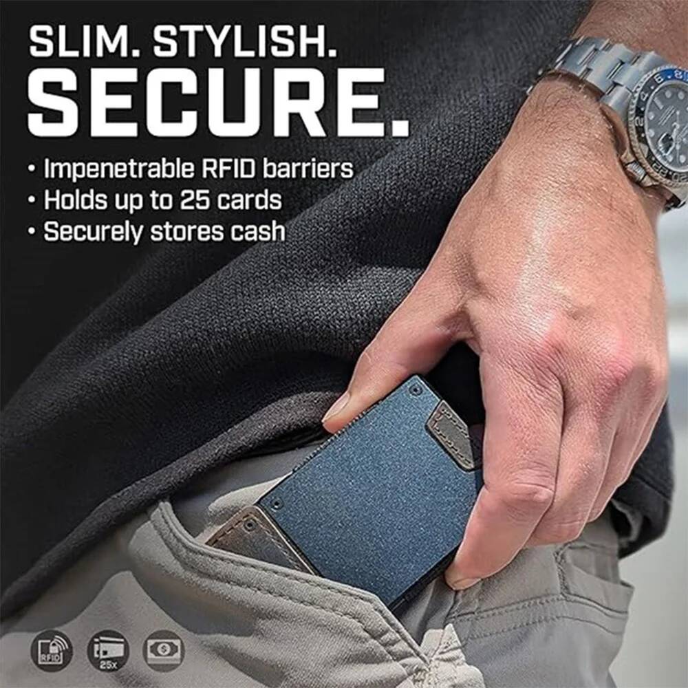 OUIO Men's RFID Blocking Minim - Money Clip Minimalist Rfid Blocking 评论和价格