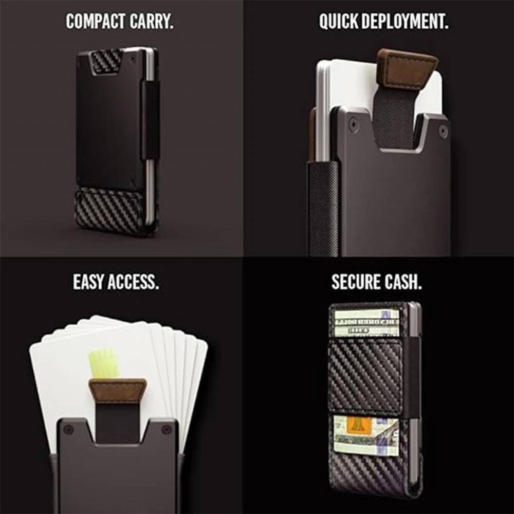 OUIO Men's RFID Blocking Minim - Money Clip Minimalist Rfid Blocking 评论和价格