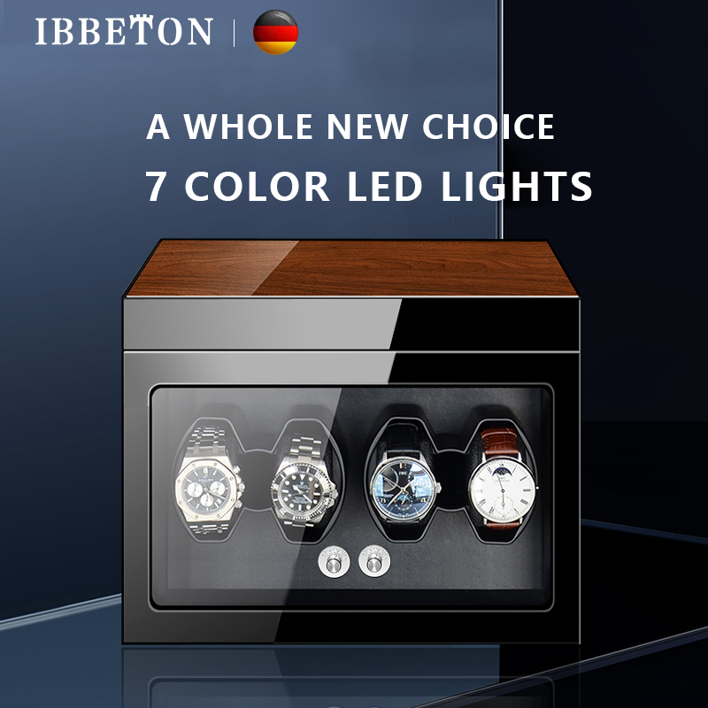IBBETON 2/3/4/6/9 slots Watch  - Watch Winder 4 Watches Automatic Silent 评论和价格