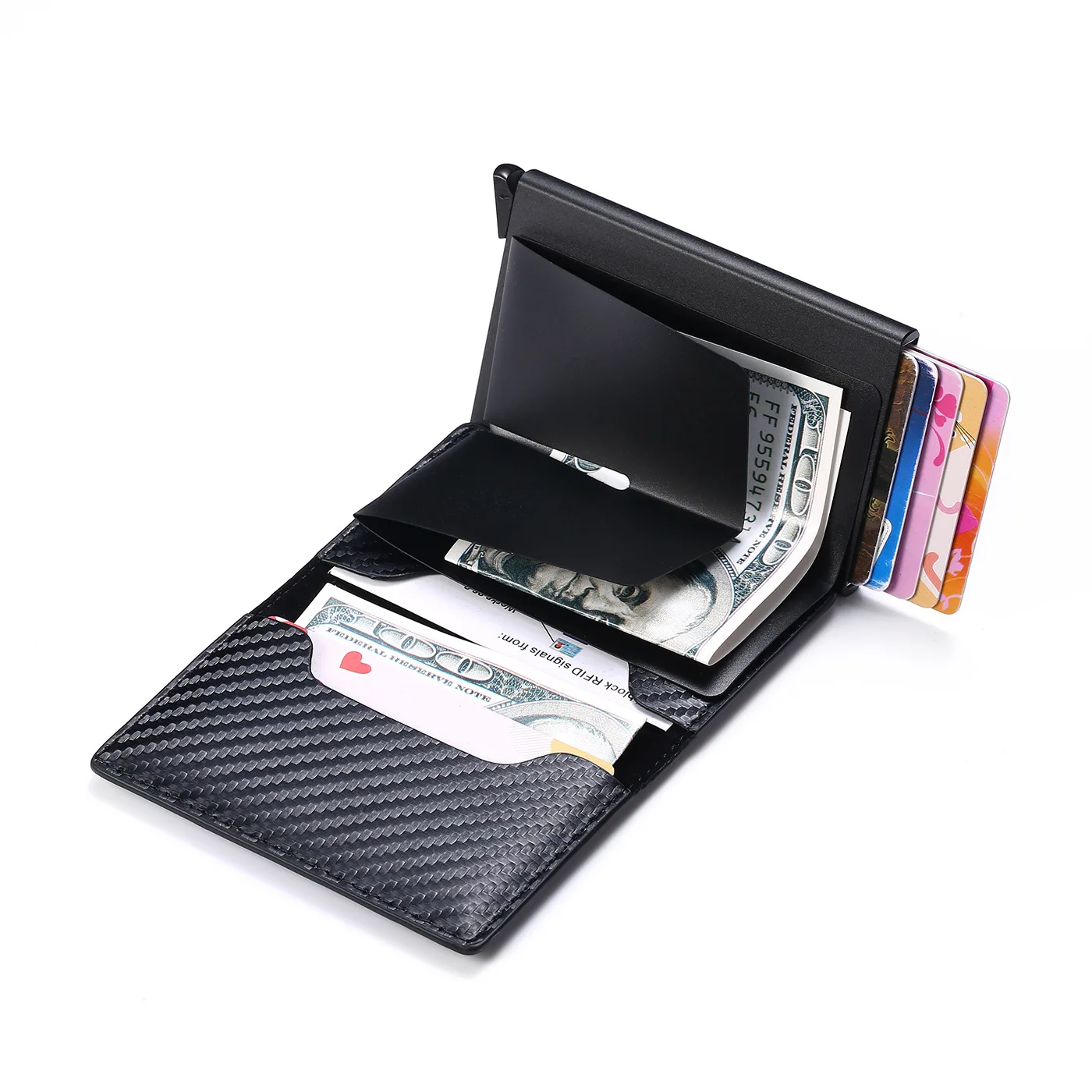 Carbon Fiber Card Holder for M - Money Clip Minimalist Rfid Blocking 评论和价格