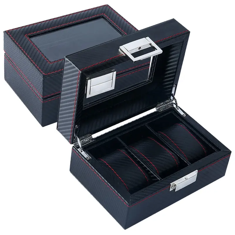 WellZone Fashion Style 5/6/10/ - Watch Display Storage Box Carbon Fiber 评论和价格