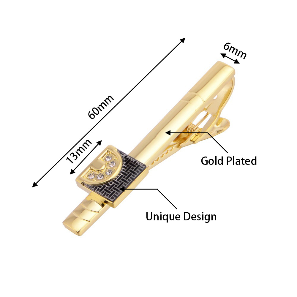 Gold Tone Cufflinks Tie Bar Se - Tie Clip Bar Set Stainless Steel 评论和价格