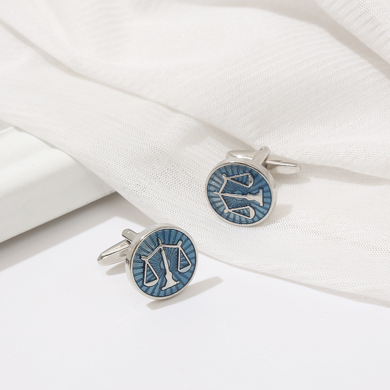 New Product Exquisite Round Bl - Cufflinks Men Stainless Steel Luxury 评论和价格