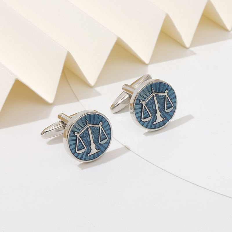 New Product Exquisite Round Bl - Cufflinks Men Stainless Steel Luxury 评论和价格