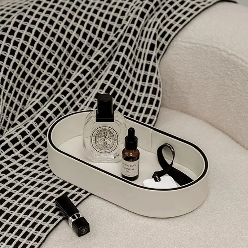 PU Leather Valet Tray Desktop  - Valet Tray Nightstand Organizer Leather 评论和价格