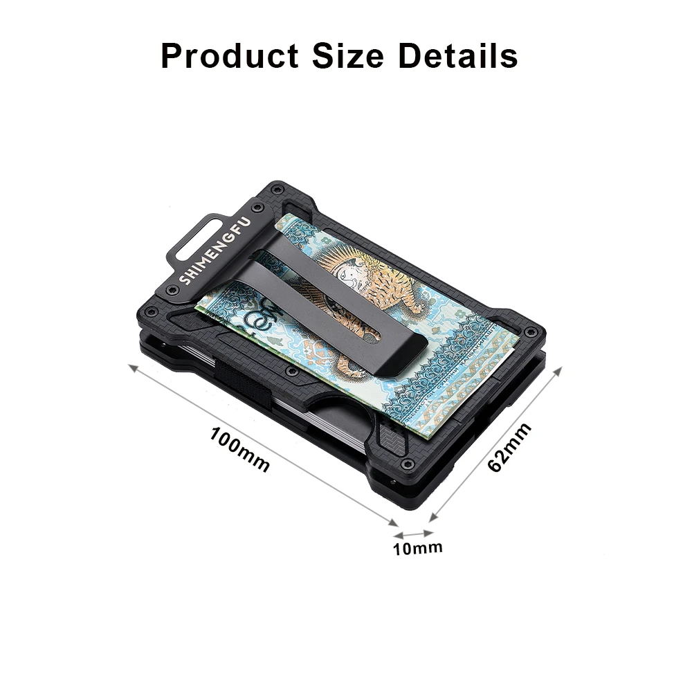 Men's Carbon Fiber Wallet RFID - Money Clip Minimalist Rfid Blocking 评论和价格